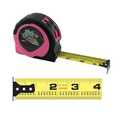 Women's Pink Power Tape Measure w/Laminated or Dome Label (25'x1" Blade)